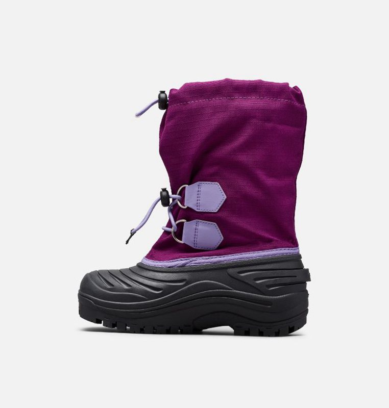 Kids Snow Boots Purple/Black - Sorel Childrens Super Trooper™ - 467053-NFD